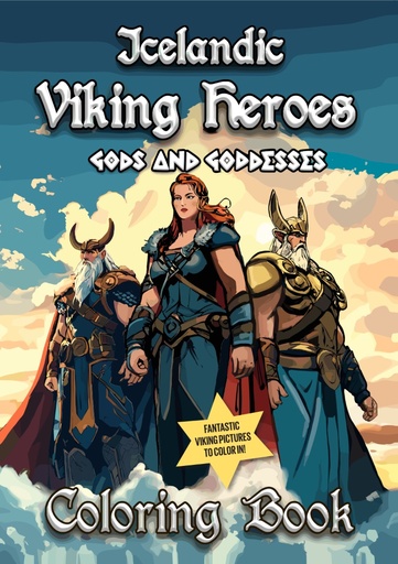 Icelandic Viking Heroes - Coloring Book